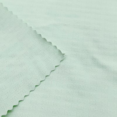 Nylon Spandex Square Mesh Jacquard Fabric