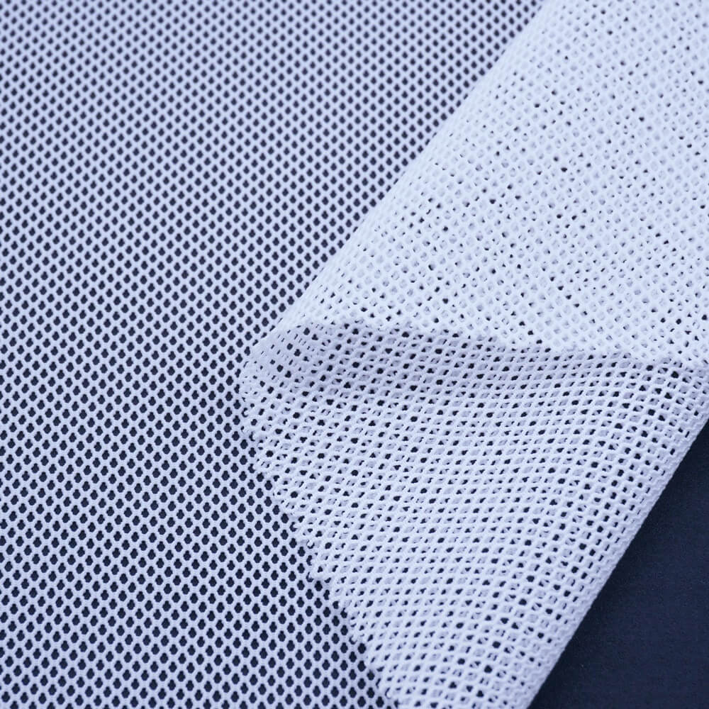 Thin Dry Fit Polyester Lycra Stretch Mesh Fabric Breathable